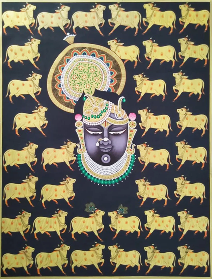 Shrinathji’s Divine Visage: Pichwai painting by Jayesh Sharma Thumbnail