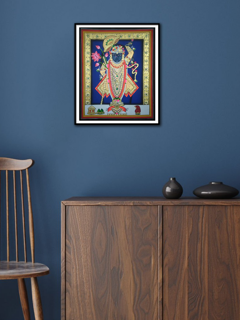 Shrinathji’s Grandeur: Pichwai painting for sale