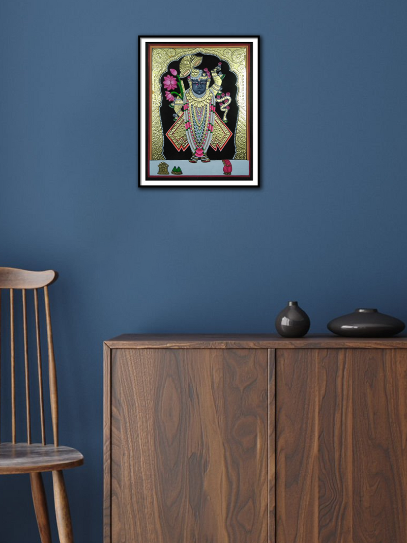 Shrinathji’s Opulence: Pichwai painting  for sale