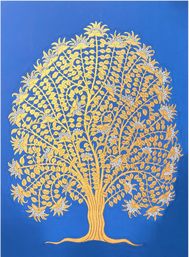 Silver Symphony - Splendor of Phad painting by Kalyan Joshi Thumbnail