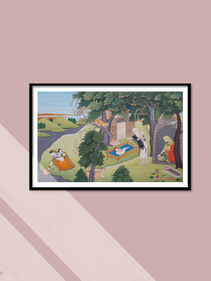 Shop Sita Mata in Valmiki Ashram in Miniature by Anshu Mohan