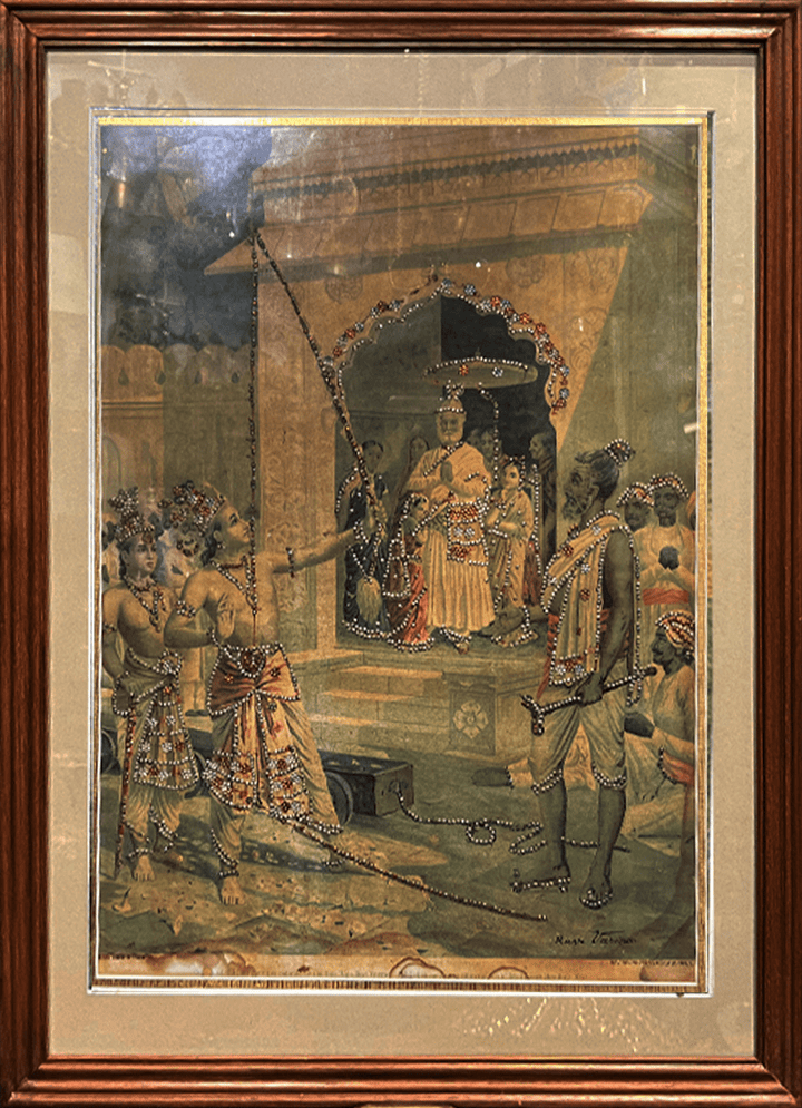 Sita Swayamvar, Oleograph by Raja Ravi Varma (Embellished) Thumbnail