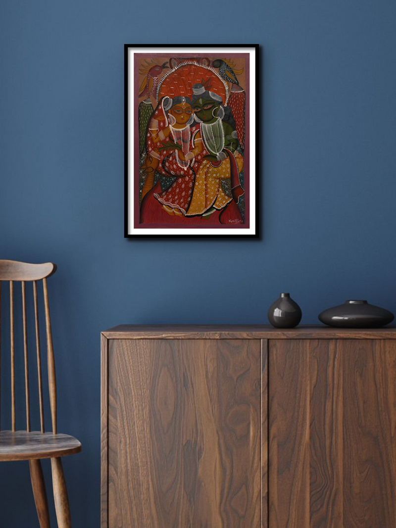 Buy Sita and Ram in Bengal Pattachitra by Swarna Chitrakar