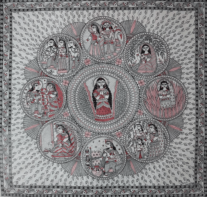 Sitayanam (Journey of Sita) in Madhubani by Priti Karn Thumbnail