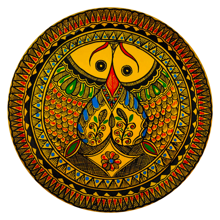 Solidarity zeal infusion: Madhubani Plate by Priti Karn Thumbnail
