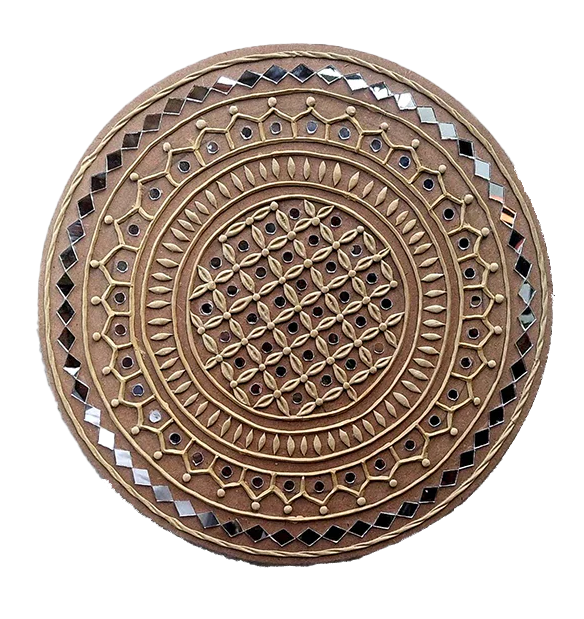 Spinning Wonder: Lippan Kaam Reflections by Nalemitha For Home Decor, Gifting Thumbnail