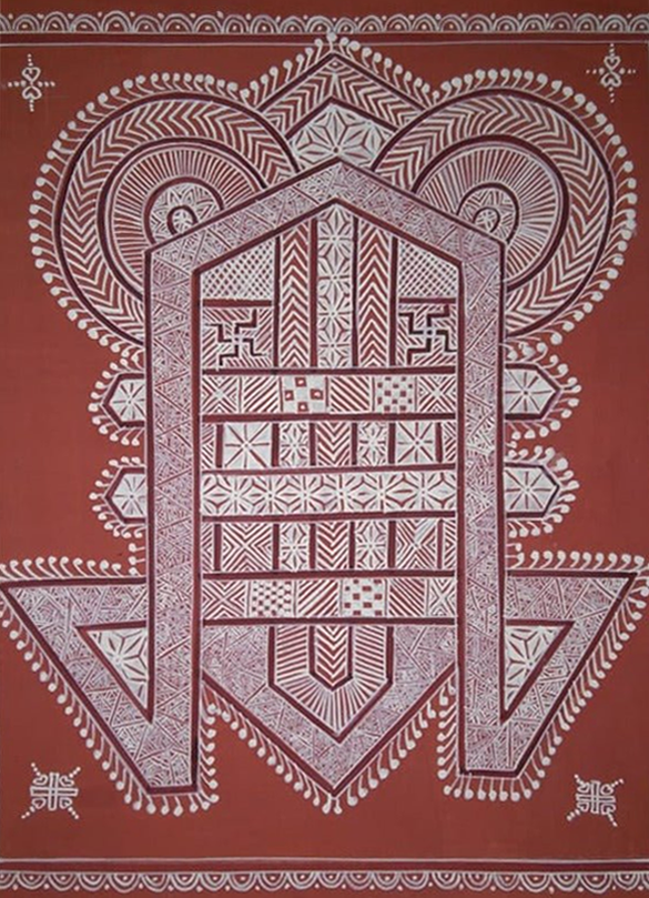 Spiritual Elegance: Mandana Artwork by Vidya Soni Thumbnail