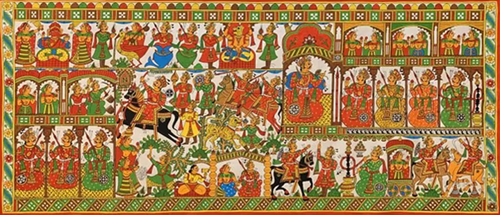 Story of Pabuji: Phad Painting by Kalyan Joshi Thumbnail