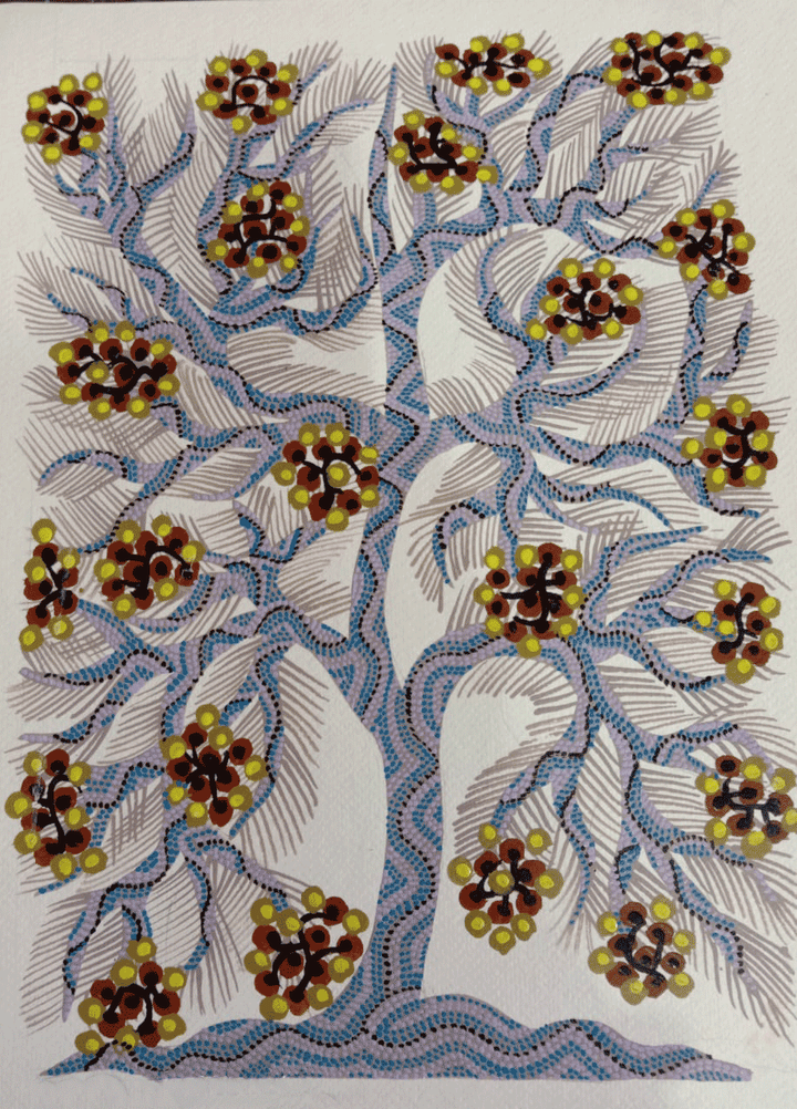 Stylized Tree In Bhil By Geeta Bariya Thumbnail