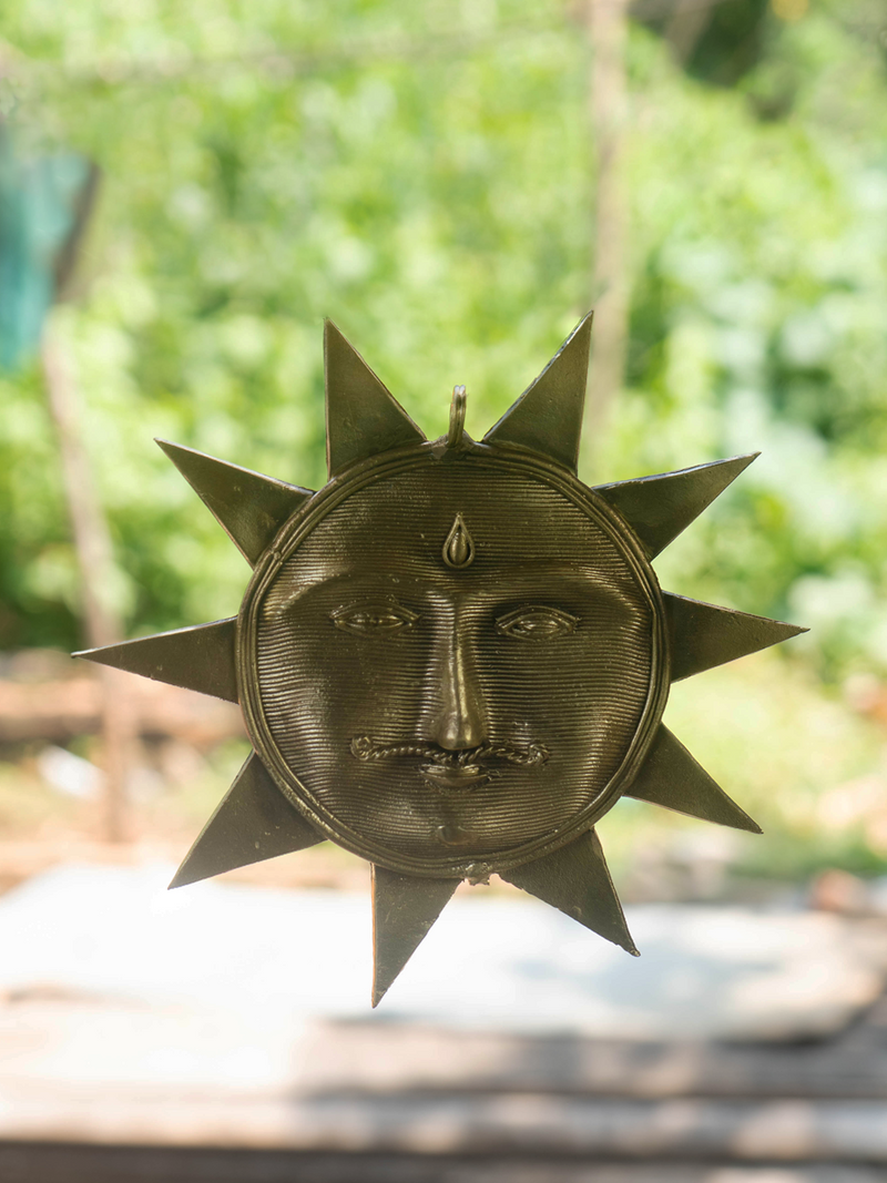 Surya Devta: Dhokra Handicraft by Kunal Rana