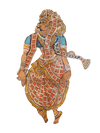Buy Radha’s Leather Shadow Puppet by Sindhe Sriramulu