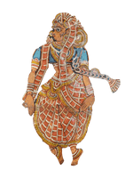 Buy Radha’s Leather Shadow Puppet by Sindhe Sriramulu