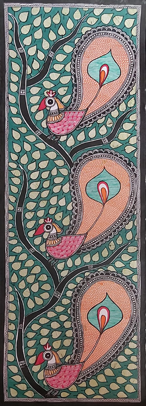 Symphony of Peacocks: Madhubani by Priti Karn Thumbnail