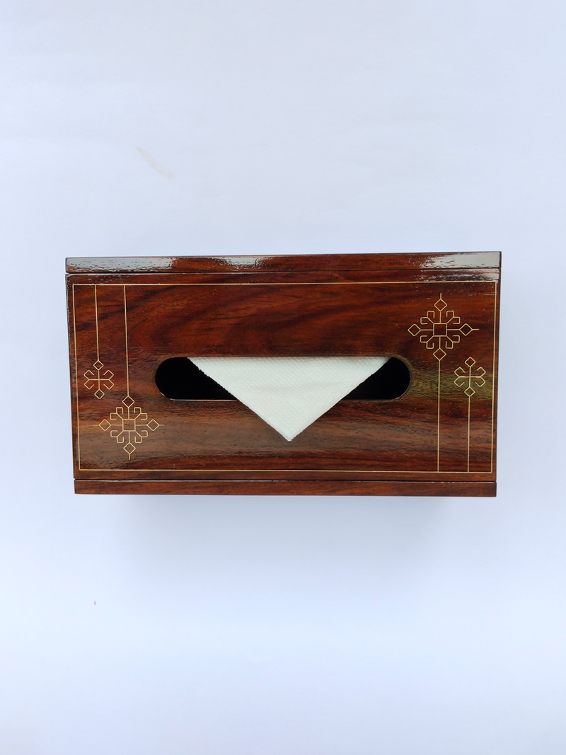 Order Wooden Tissue Box: Tarkashi by Mohan Lal Sharma
