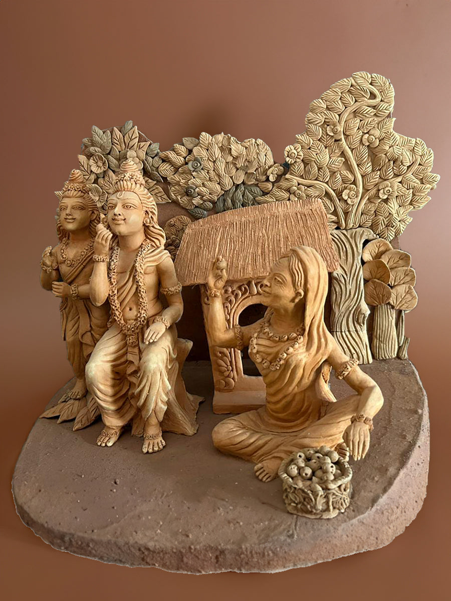 Shabari ke Ber: Terracotta art by Dolon Kundu