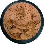 Buy Sculpted Lotus Pond in Terracotta by Dolon Kundu