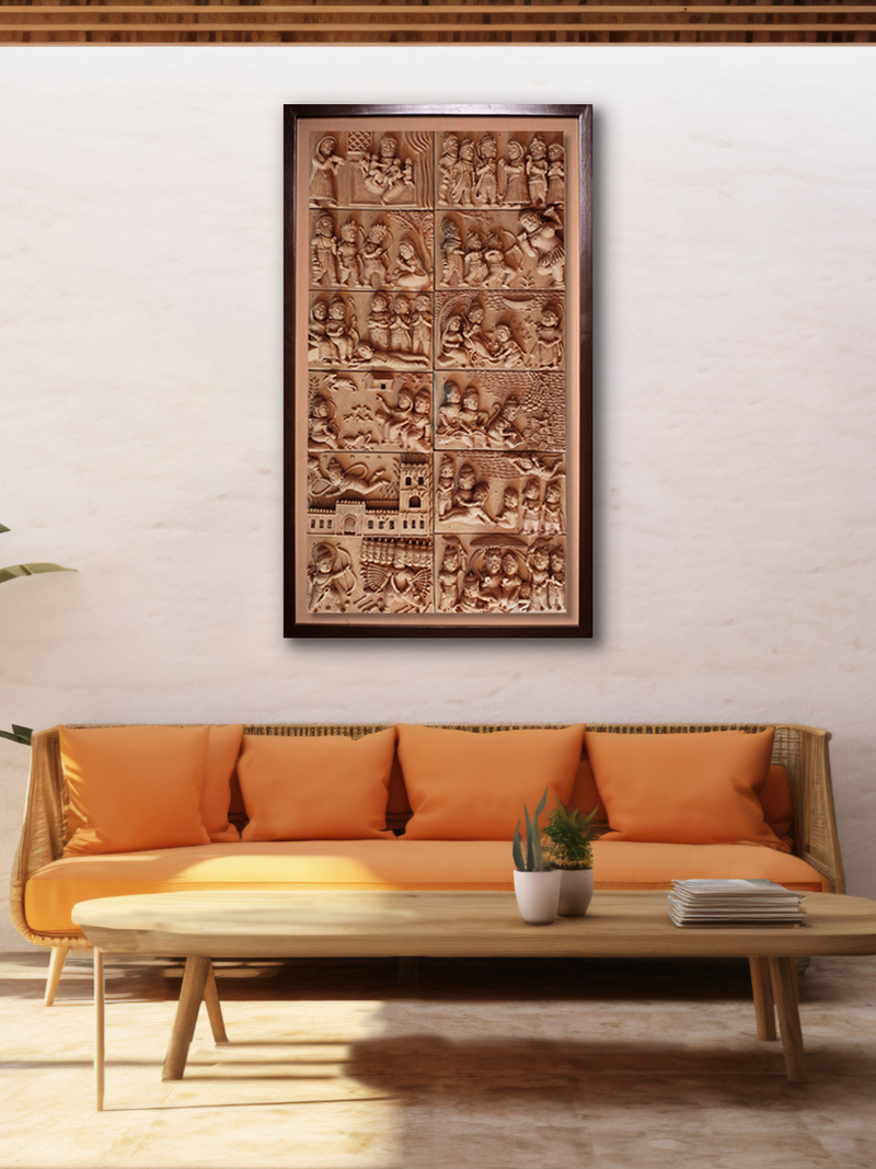 Scenes from the Ramayan in Terracotta by Dinesh Molela