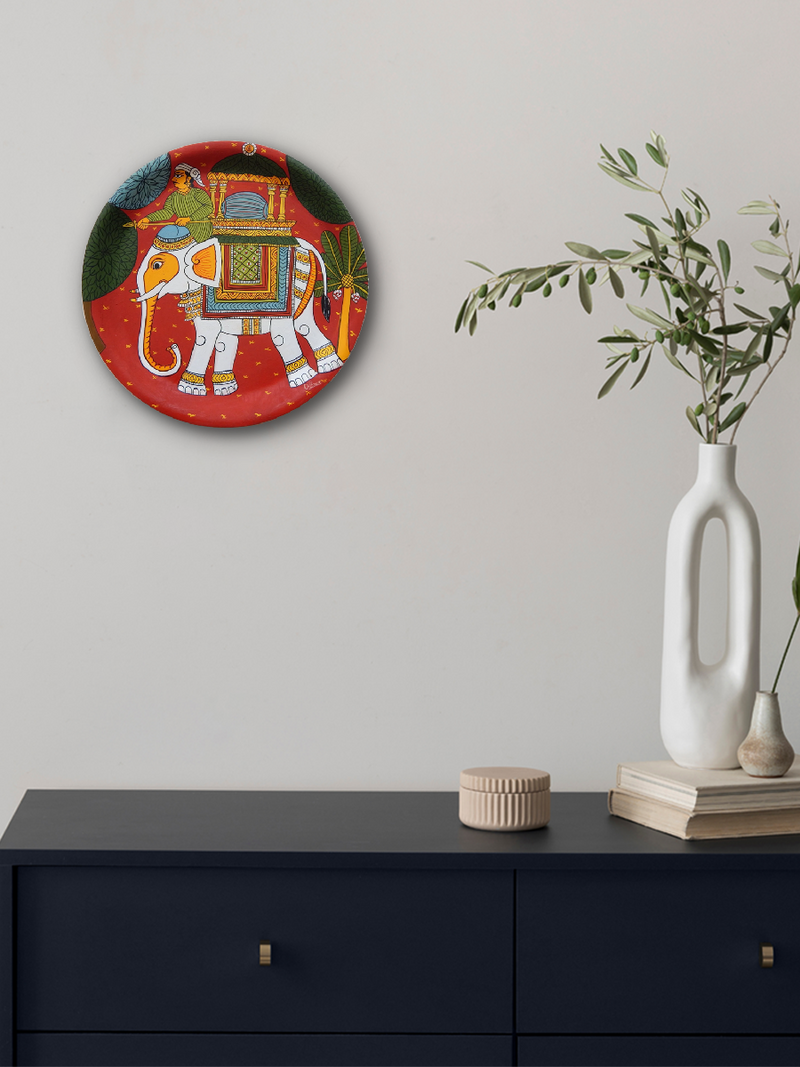 THE ELEPHANT: CHERIYAL SCROLL PAINTING FOR SALE
