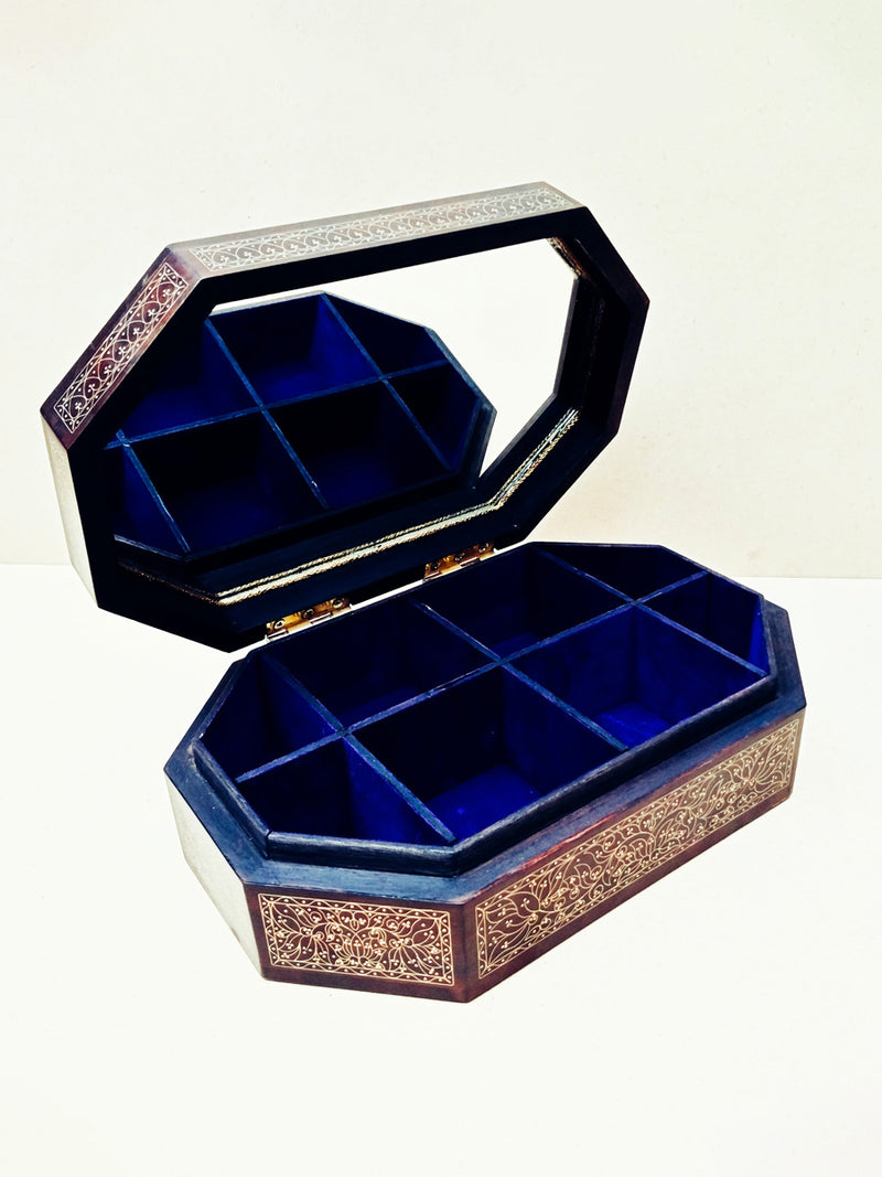 Buy Floral Charm: A Tarkashi Jewelry Box\