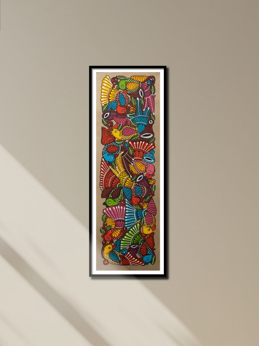  Santhal Tribal Pattachitra by Manoranjan Chitrakar for sale
