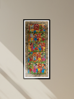 Santhal Wedding Festivity in Tribal Pattachitra by Manoranjan Chitrakar for sale