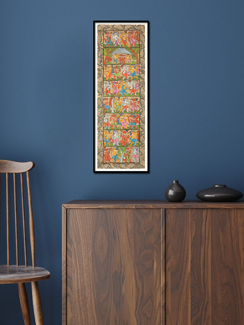 Shop The Soulful Celebration: Santhal Tribal Pattachitra by Manoranjan Chitrakar