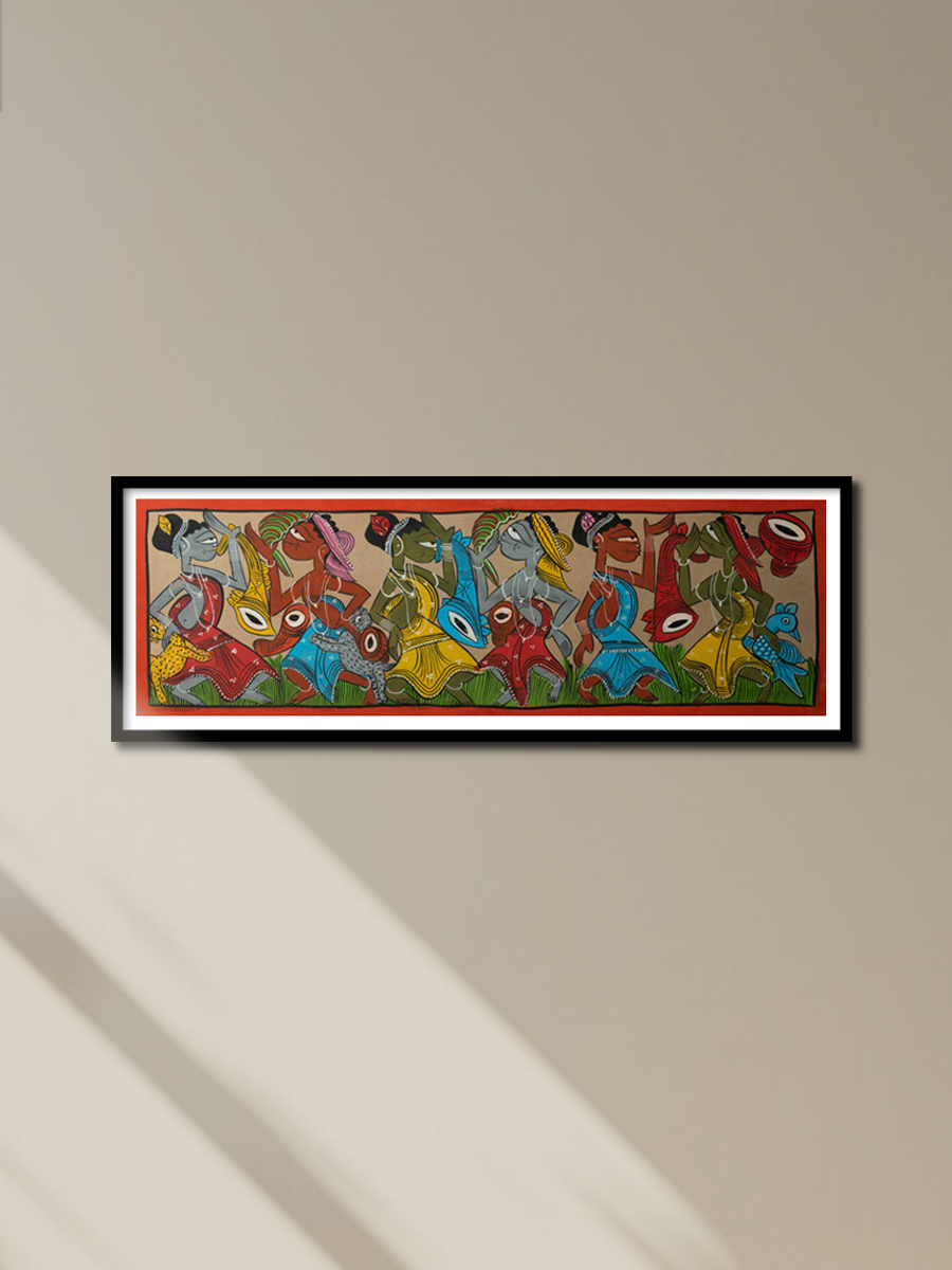 Buy The Santhal Swirl: Santhal-Tribal Pattachitra Painting
