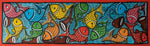 Crowd of Fishes in Santhal Tribal Pattachitra