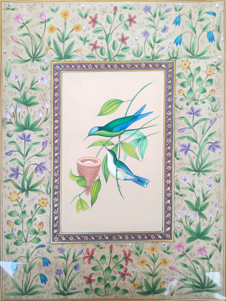 Tailorbirds in Miniature Art by Mohan Prajapati Thumbnail