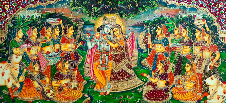 Tales of Devotion in Moonlight: Pankaj Kumar's Radiant Usta Miniature Thumbnail