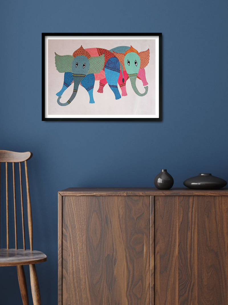Animal Gond Painting For Sale