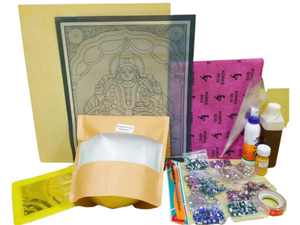 Tanjore Art kit for Masterclass (with traditional materials with 22k gold)