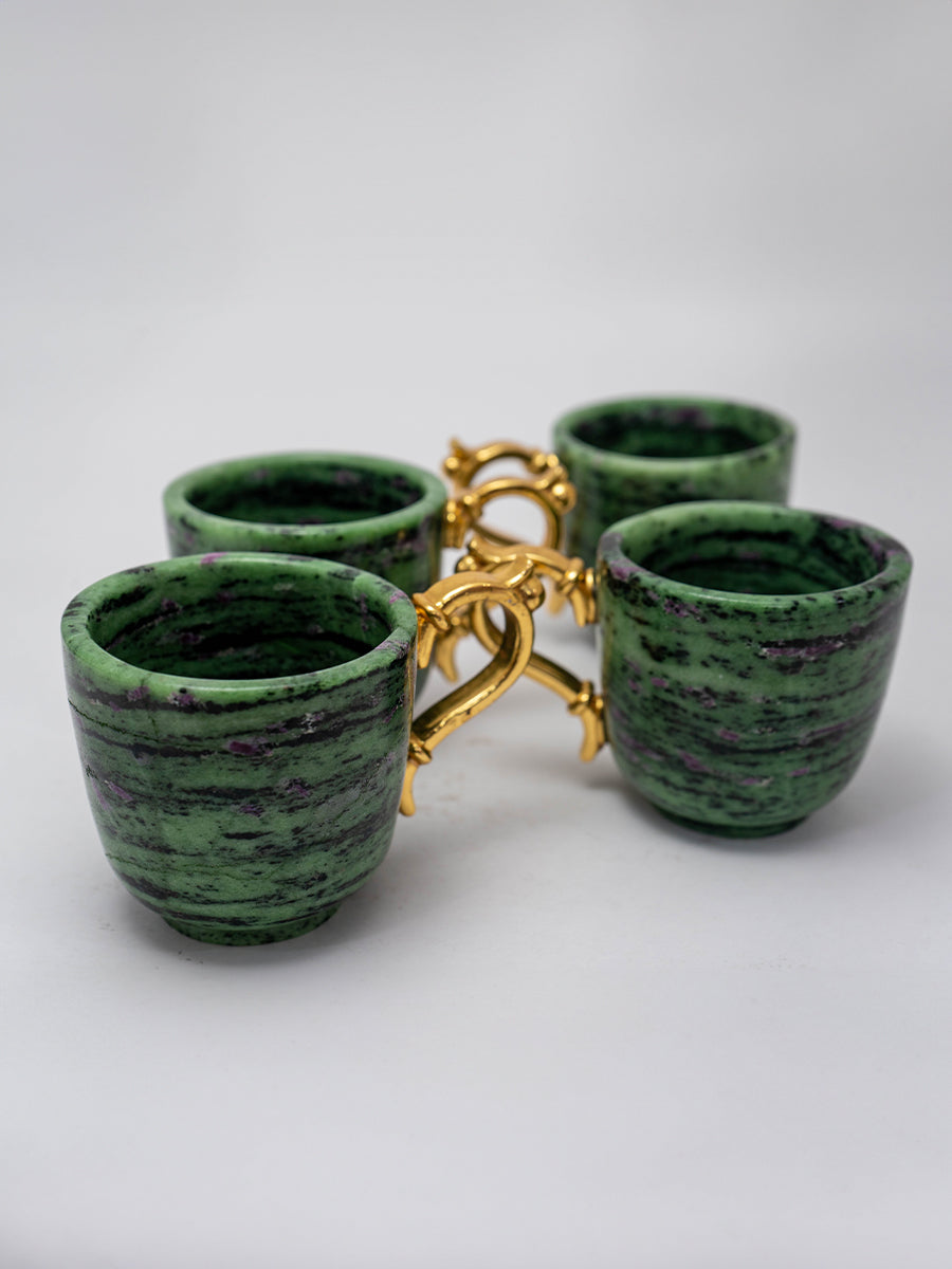  Ruby Zoisite Gemstone Carving, A Celebration of Serenity 
