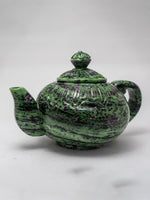  The Enchanting Ruby Zoisite Tea Kettle Carving 