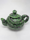 Tea Time Treasures: The Enchanting Ruby Zoisite Tea Kettle Carving by Prithvi Kumawat