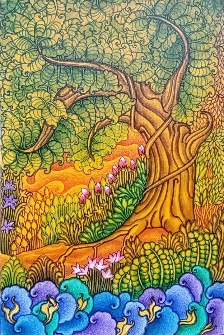 The Banyan Tree in Kerala Mural by Adarsh Thumbnail