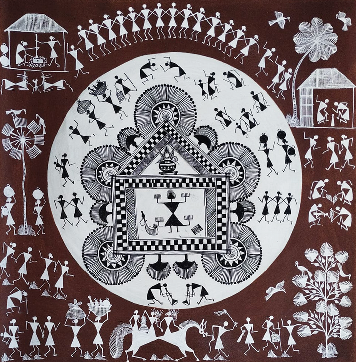 The Celebration of Life in Warli by Dilip Bahotha Thumbnail