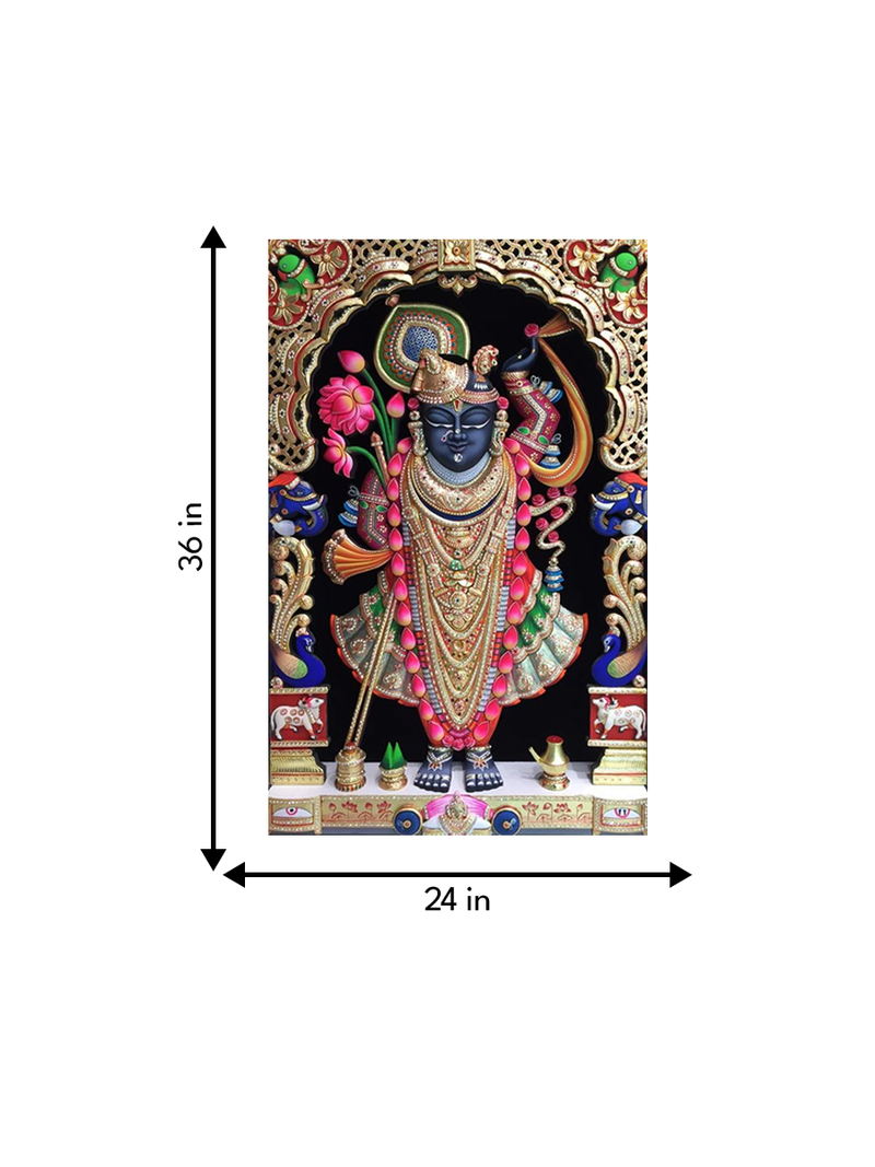 The Delightful Grace of Shrinathji: Pichwai Painting by Jayesh Sharma