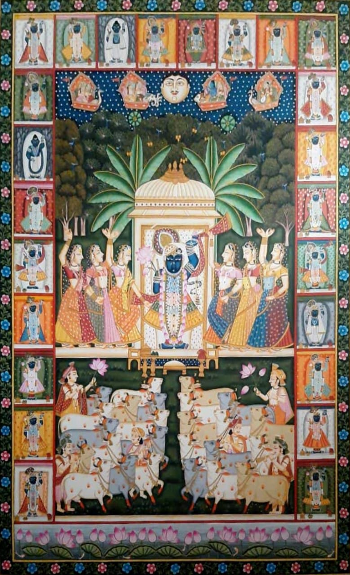 Shrinathji's Raas Leela: Sharad Purnima In Pichwai by Shehzaad Ali Sherani Thumbnail