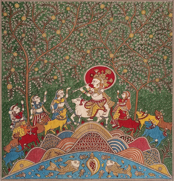 The Divine Leela Mata Ni Pachedi By Dilip Chitara For Home Decor Thumbnail
