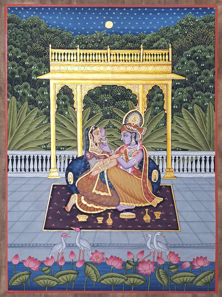 Radha Krishna's Eternal Love in Pichwai by Shehzaad Ali Sherani Thumbnail