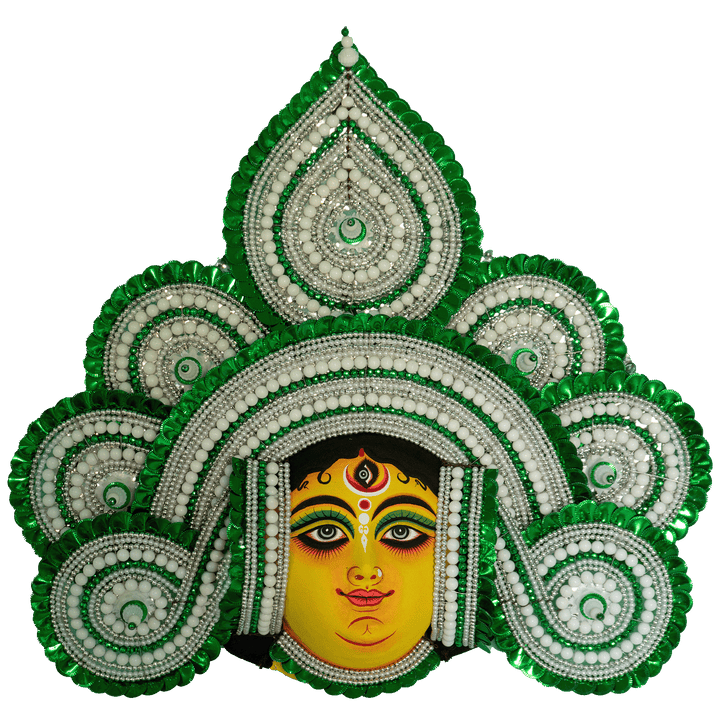 The Divine Splendor of Maa Durga: Chhau Mask by Dharmendra Sutradhar Thumbnail