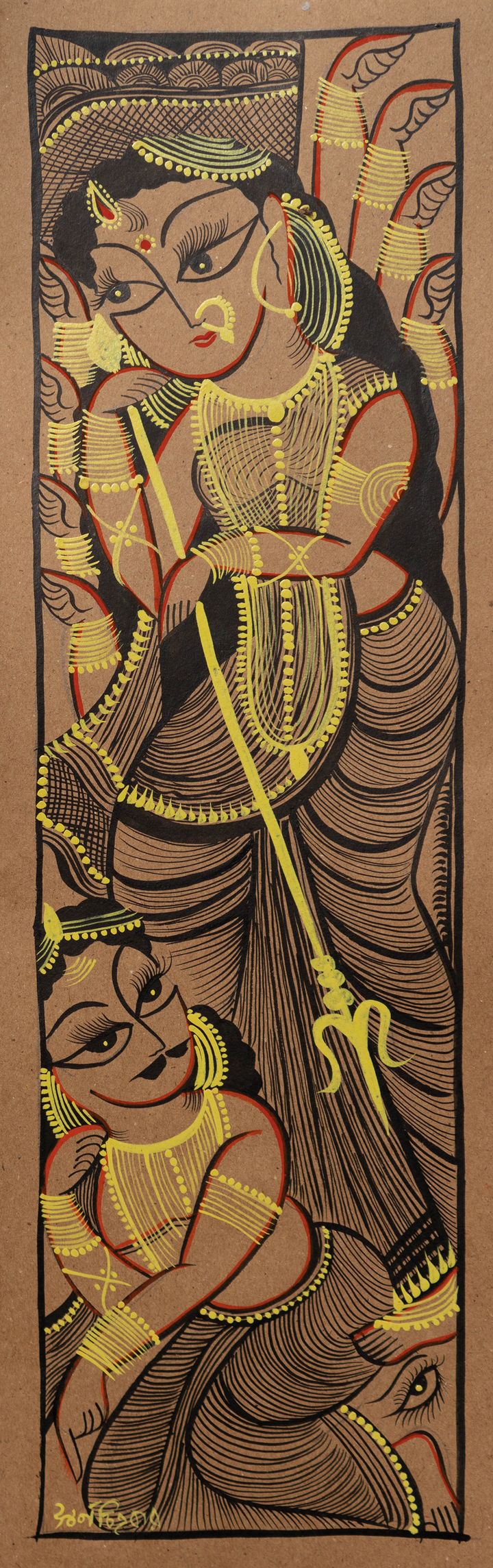 The Epitome of Power and Grace: Bengal Pattachitra by Swarna Chitrakar Thumbnail