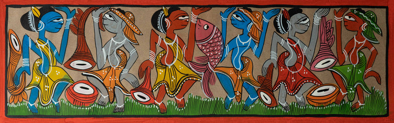 Shop Santhal-Tribal Pattachitra by Manoranjan Chitrakar