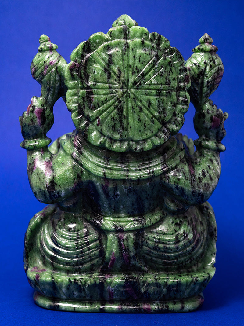 Lord Ganesha's Presence in Ruby Zoisite by Prithvi Kumawat