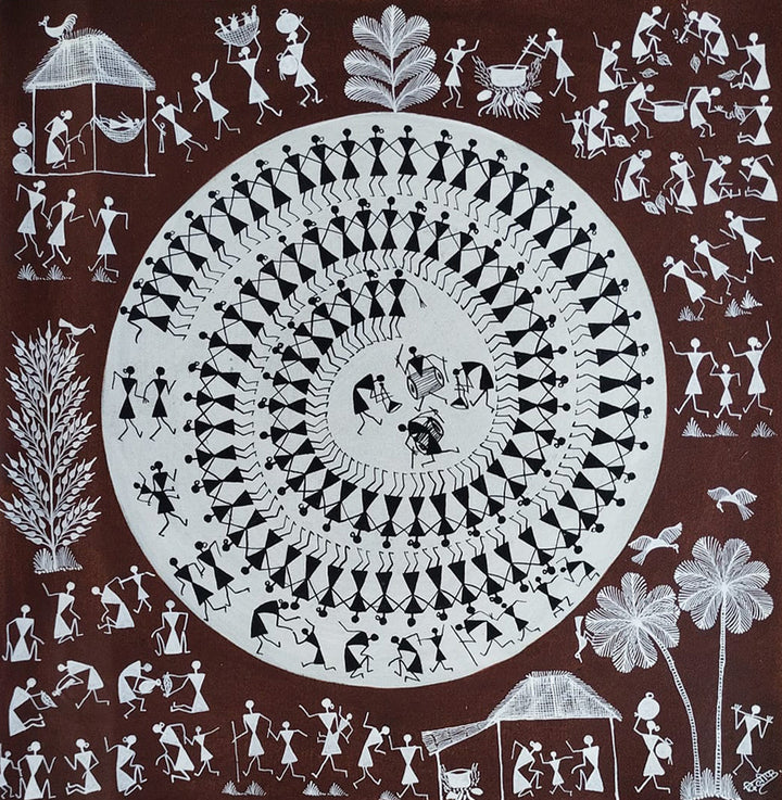 The Harmony in Heritage: A Warli Marvel by Dilip Bahotha Thumbnail