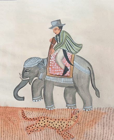 The Hunt in Kalighat by Hasir Chitrakar Thumbnail
