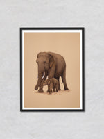 The Language of Trunks A Mughal Miniature Depicting Love by Mohan Prajapati