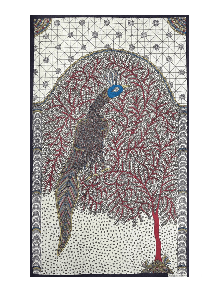 The Peacock Mata Ni Pachedi By Sanjay Chitara For Home Decor Thumbnail