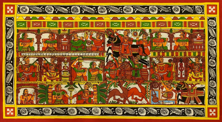 The Procession, Phad Painting by Kalyan Joshi Thumbnail